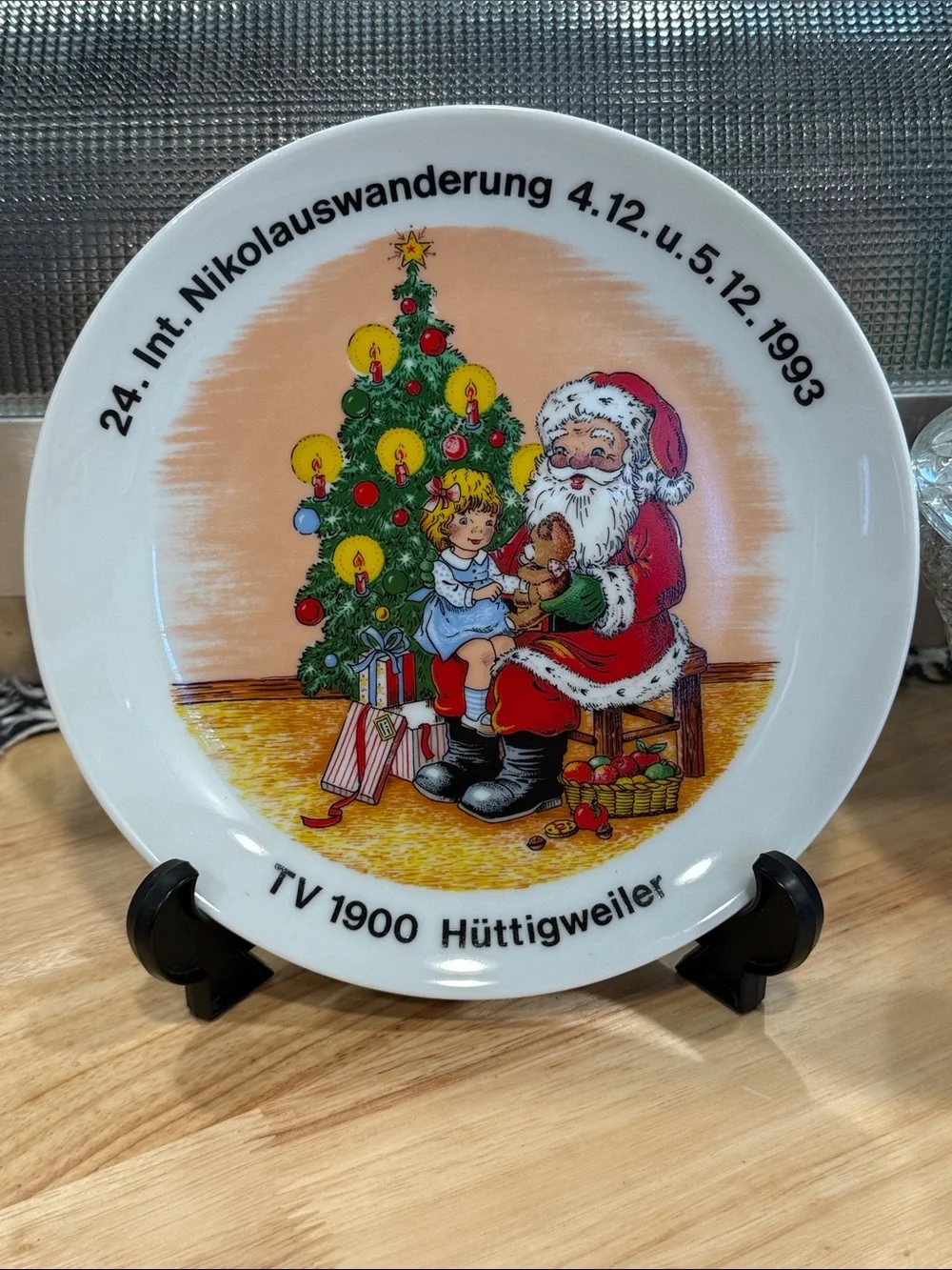 Vintage Santa Plate